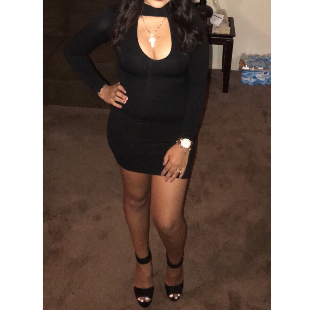 black dress